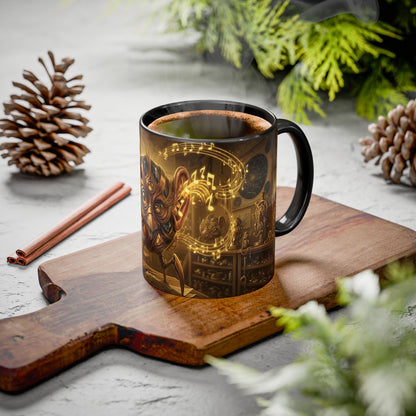 Funny Steampunk Hearing Bird Coffee Mug