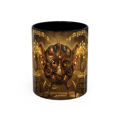 Funny Steampunk Hearing Bird Coffee Mug