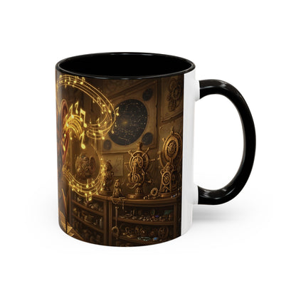 Funny Steampunk Hearing Bird Coffee Mug